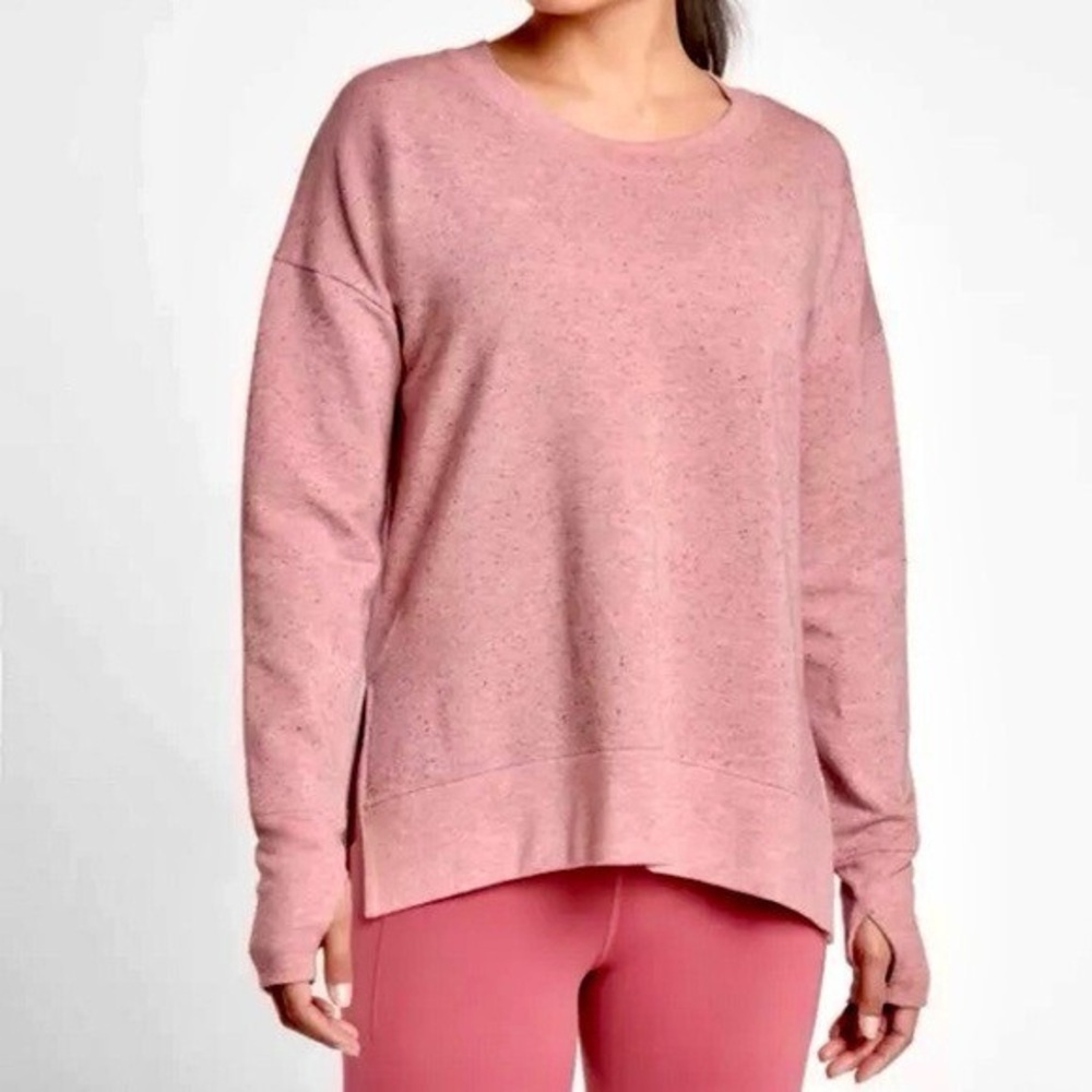 ATHLETA | Pink Berry Balance Pullover Sweatshirt